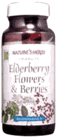 Elderberry Flowers-Berries 100 caps from NATURE'S HERBS